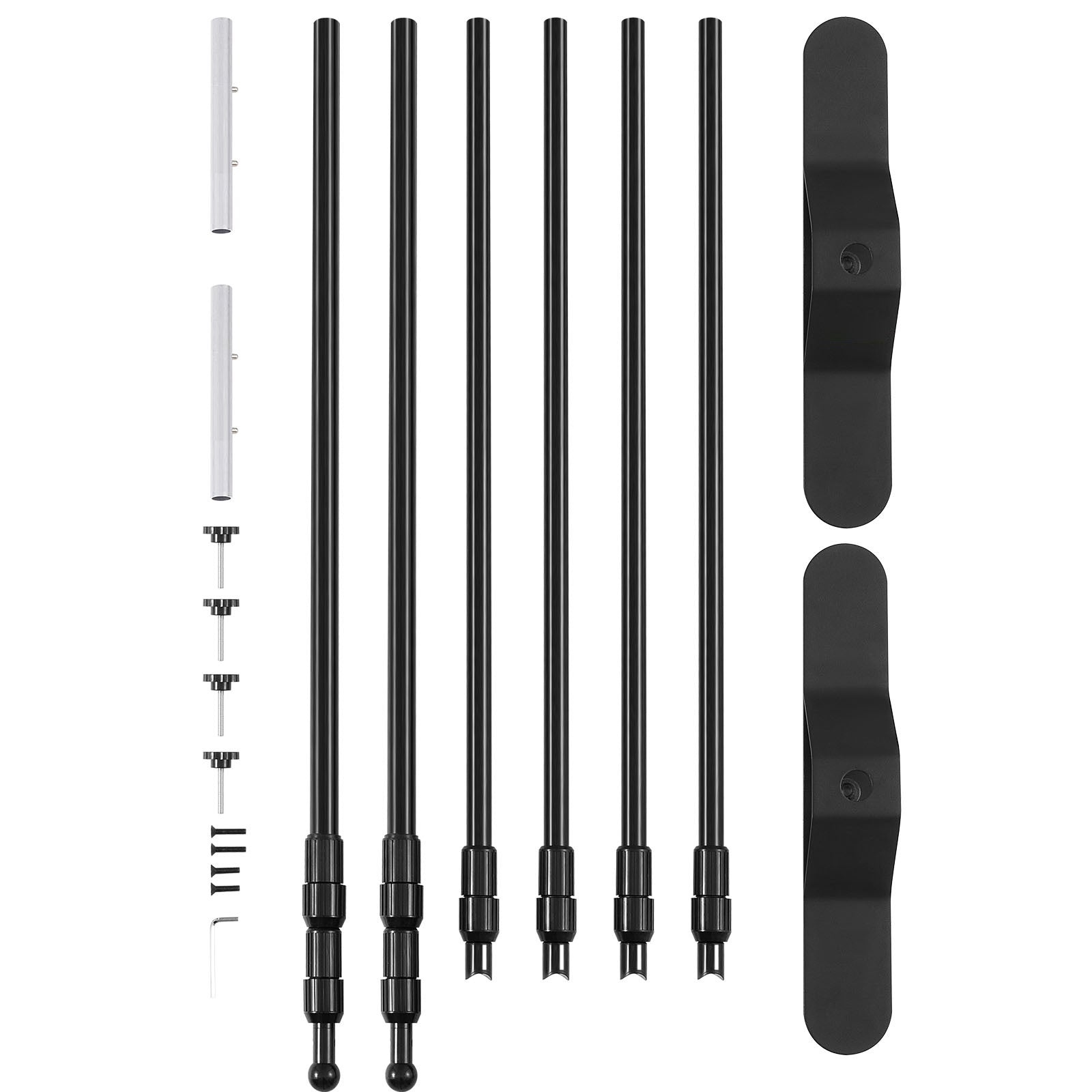 VEVOR Telescopic Retractable Banner Stand - Adjustable Step & Repeat Backdrop