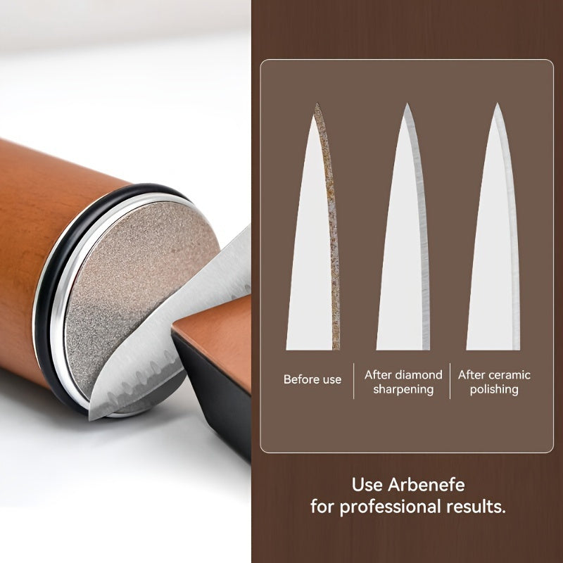 Rolling Knife Sharpener Kit - Professional Sharpening Tool With 5 Angles