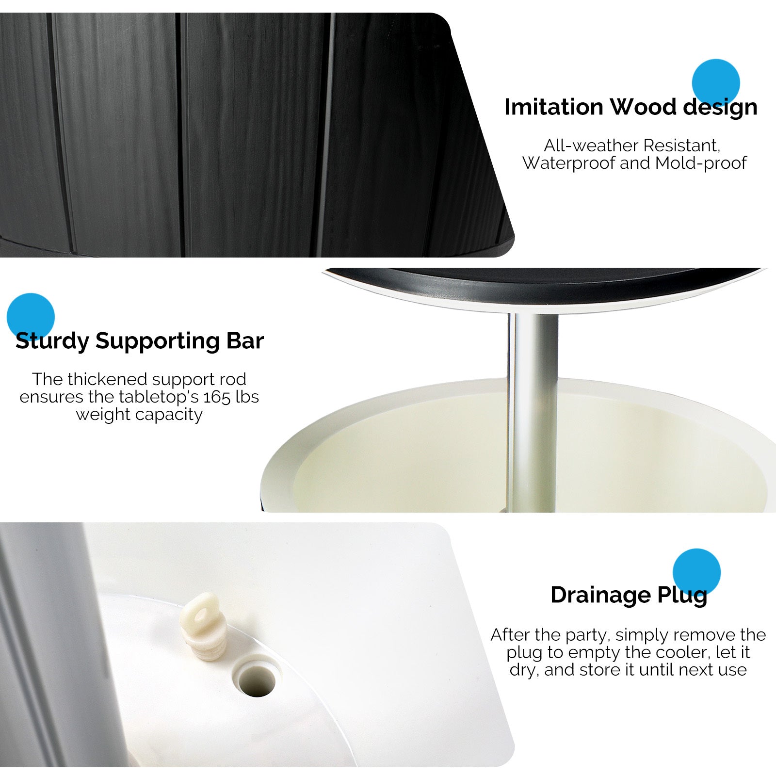 Black Ice Cooler Side Table Cjfu2337647 - View 9