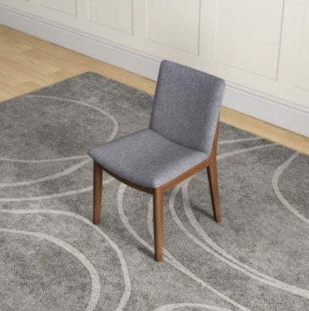 Cydd Laura Mid Century Solid Wood Dining Chairs Set Of 2 Grey - View 8