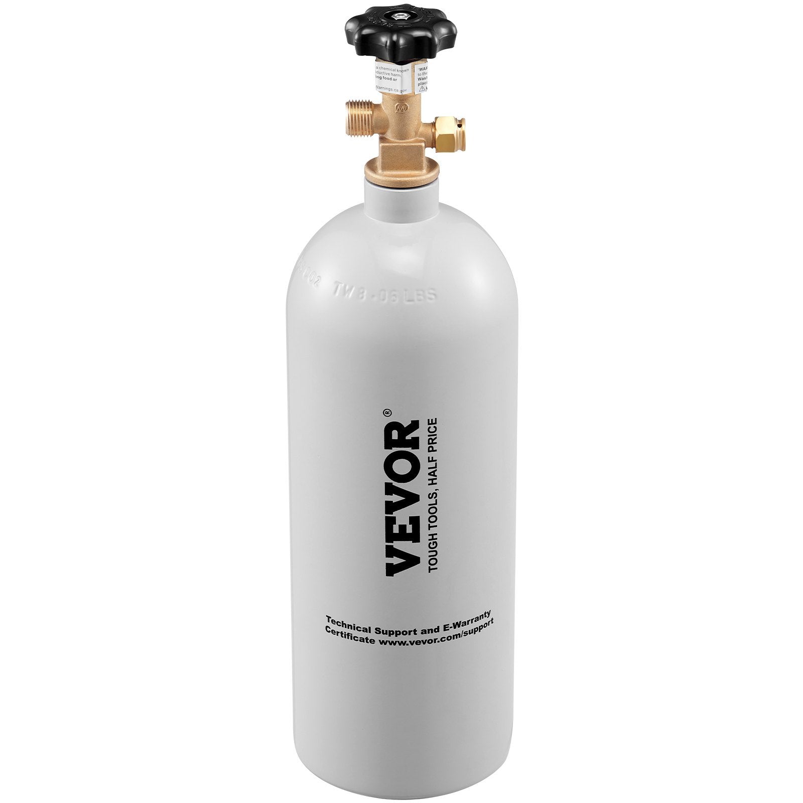 VEVOR 5 Lbs CO2 Tank Aluminum Gas Cylinder with CGA320 Valve