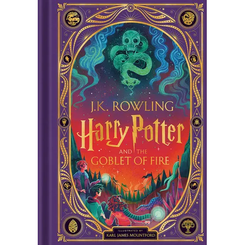 Coocosh's vibrant hardcover edition of "Harry Potter and the Goblet of Fire" depicts a fantastical world with rich illustrations on a striking purple background, inviting young readers to embark on an enchanting journey of friendship and adventure.