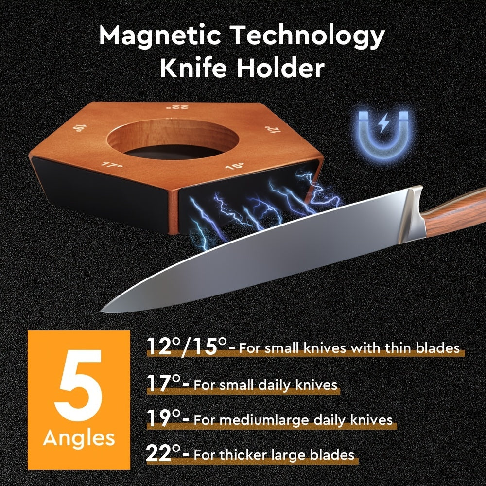Rolling Knife Sharpener Kit - Professional Sharpening Tool With 5 Angles