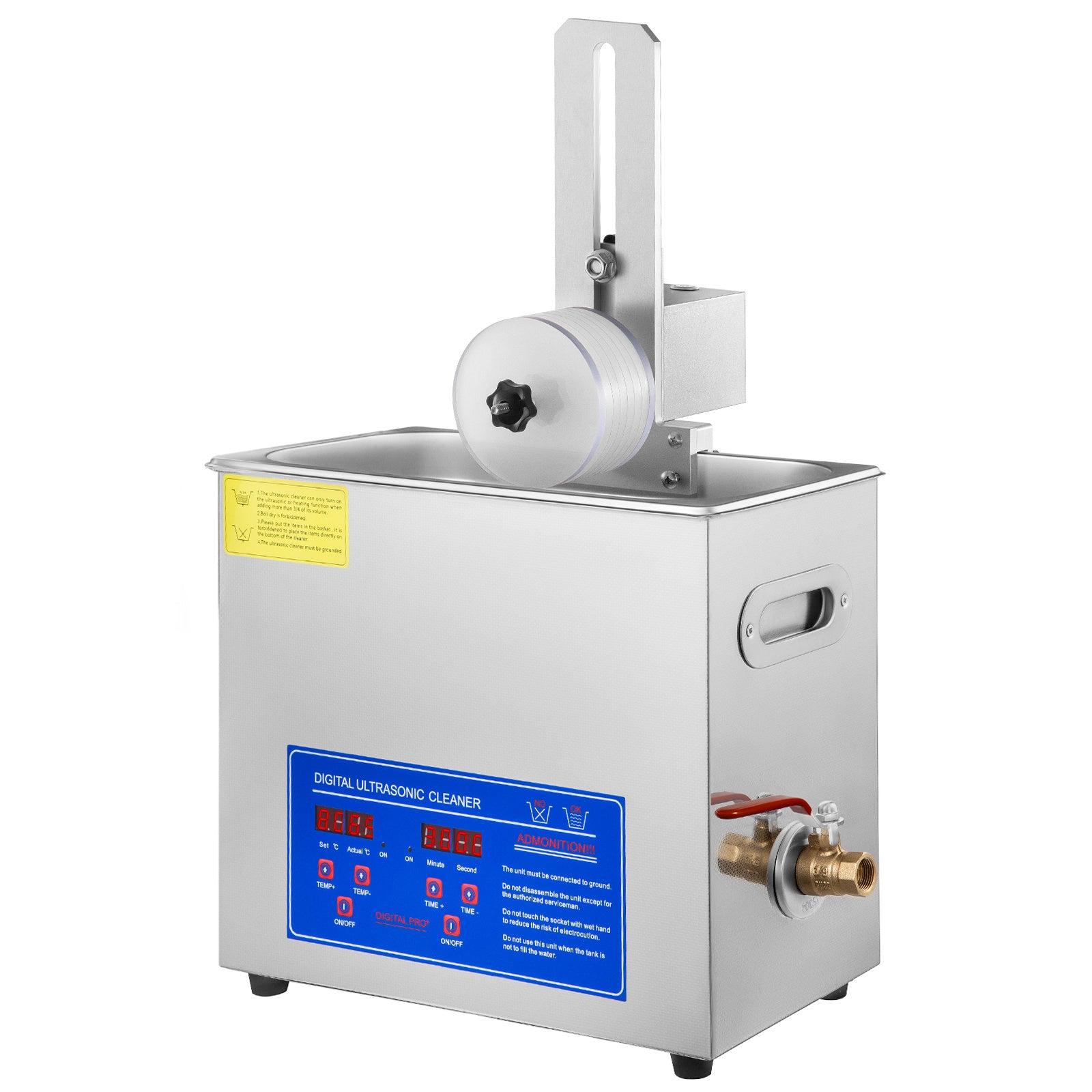 VEVOR 6L Ultrasonic Vinyl Cleaner — 180W 40kHz, Cleans 8 Records