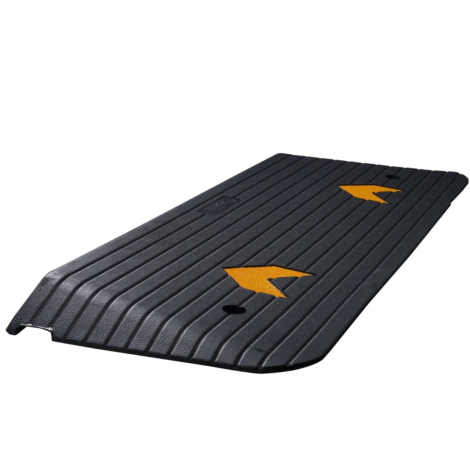VEVOR Upgraded Rubber Threshold Ramp — 15 Ton Heavy-Duty Curb Ramp (Black)
