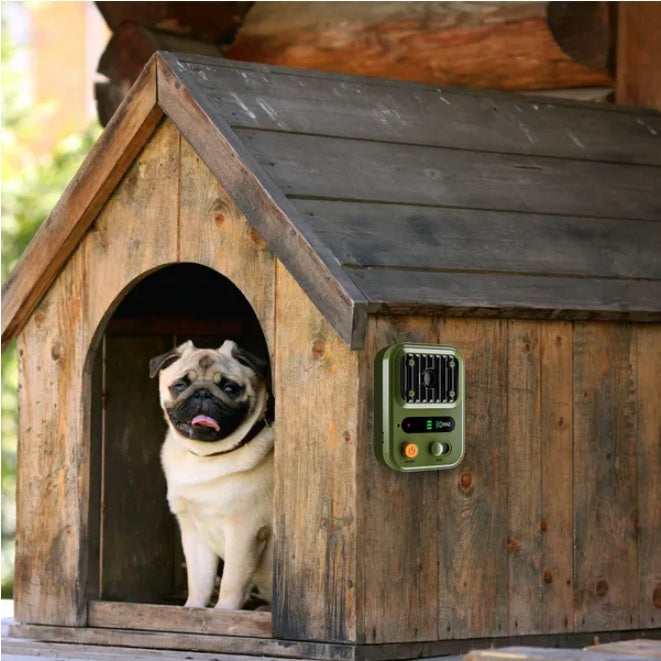 Coocosh Ultrasonic Bark Control Deterrent, rechargeable and efficient, designed in a sleek gray finish, perfect for managing barking in any space.