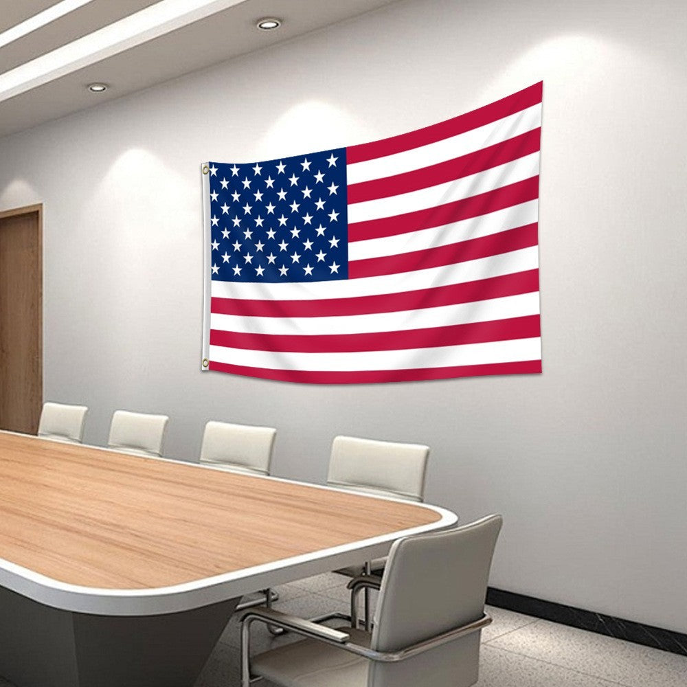 4X6FT Polyester American Flag 120cm x 180cm - USA Flag Outdoor Yard Decor