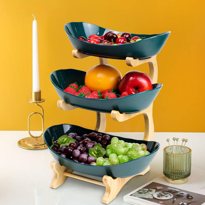 Showbox Wooden Fruit Bowl Rack - View 2