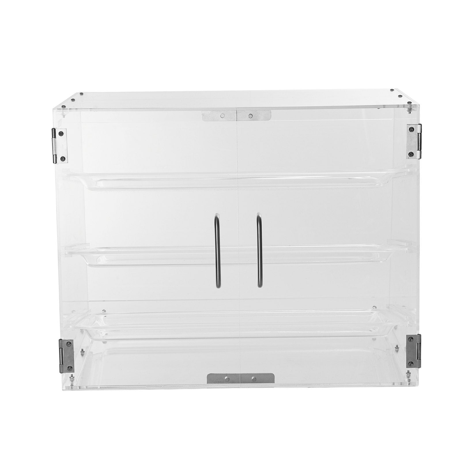 VEVOR Pastry Display Case, 3-Tier Commercial Countertop Bakery Display Case, Acrylic Display Box With Rear Door Access Removable Shelves