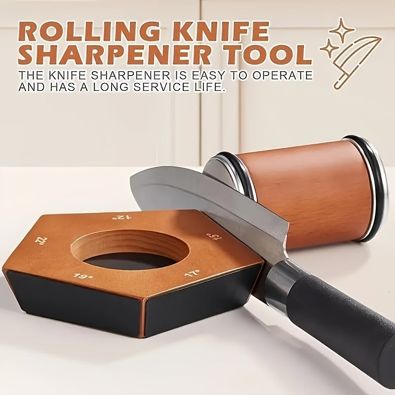 Rolling Knife Sharpener Kit - Professional Sharpening Tool With 5 Angles