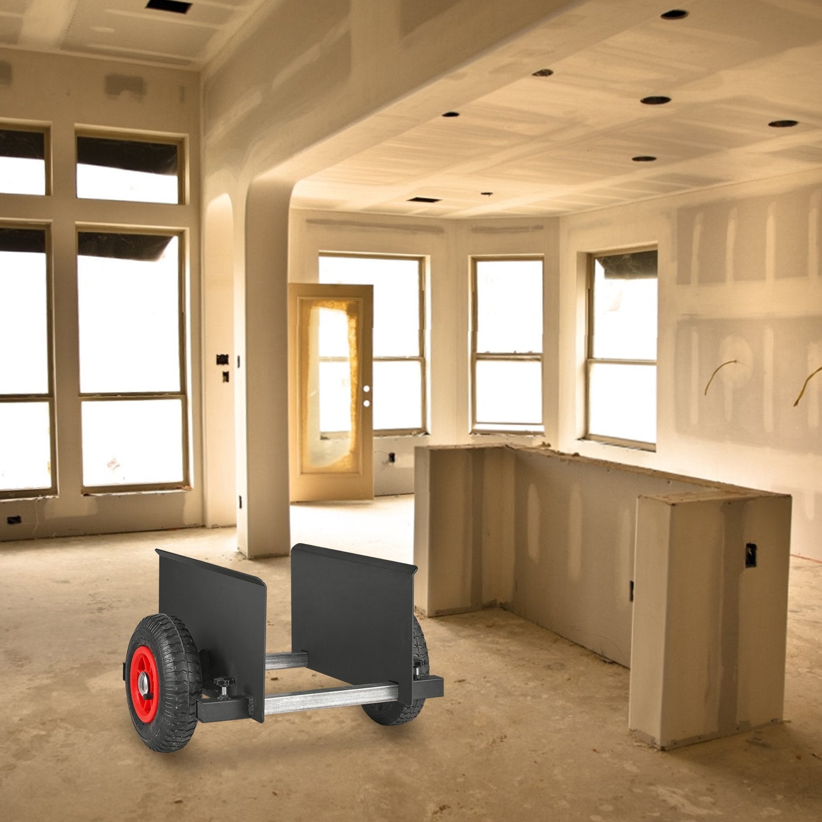 VEVOR Panel Dolly, 600LBS Capacity Slab Dolly with 8 Pneumatic Wheels