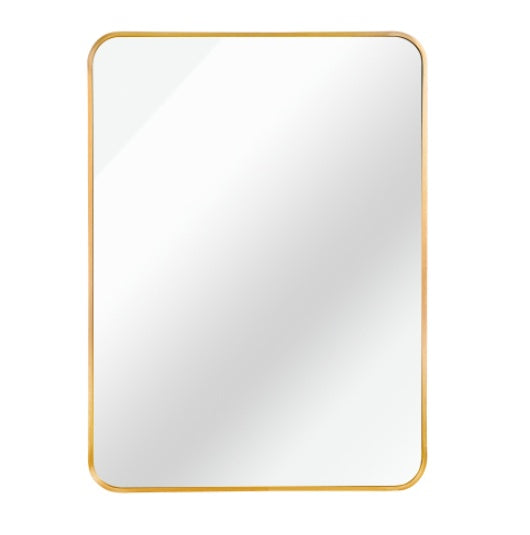 22x30 Silver Metal Framed Rectangular Bathroom Mirror - View 10