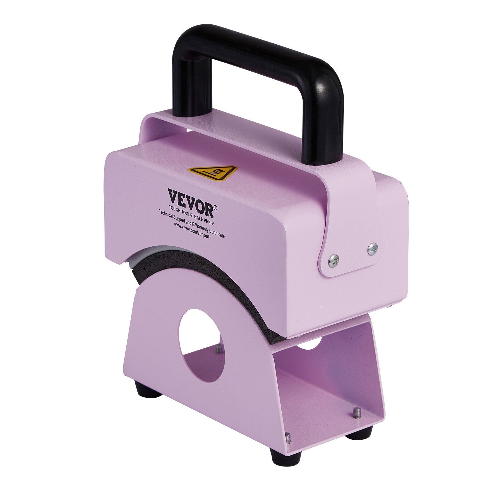 VEVOR Mini Hat Heat Press for Caps — 5.9" x 3.15" Plate (Purple)