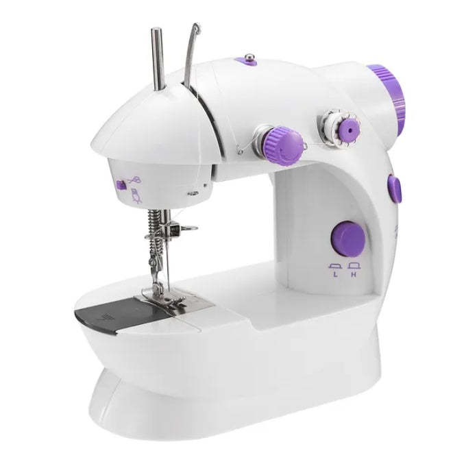 Electric Sewing Machine Portable 2-Speed with Overlock Foot