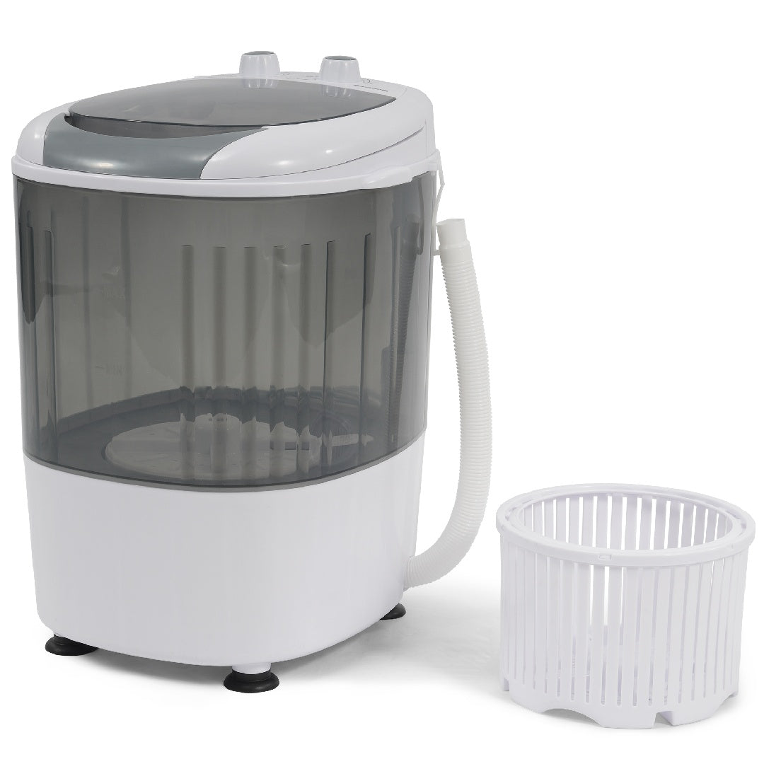 Portable Mini Washer with Spin Dryer — 5.5 lb Capacity (Compact for Apartments, RVs & Dorms)