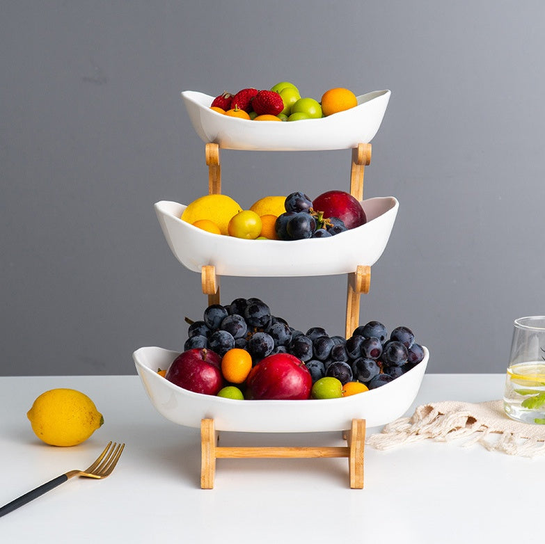 Showbox Wooden Fruit Bowl Rack - View 3
