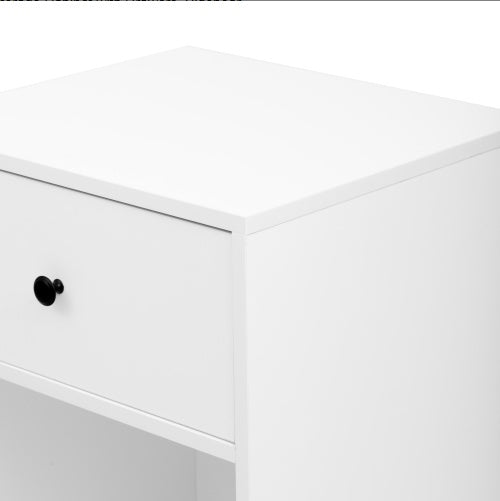 Simple Design Beige & White Storage Cabinet with Drawers — Sideboard for Living & Dining Room