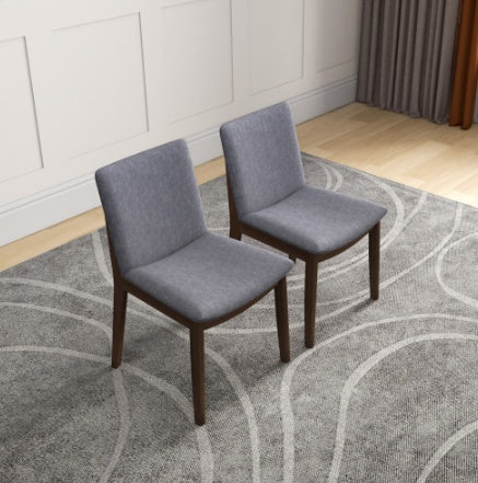 Cydd Laura Mid Century Solid Wood Dining Chairs Set Of 2 Grey - View 1