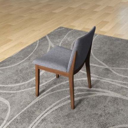 Cydd Laura Mid Century Solid Wood Dining Chairs Set Of 2 Grey - View 6