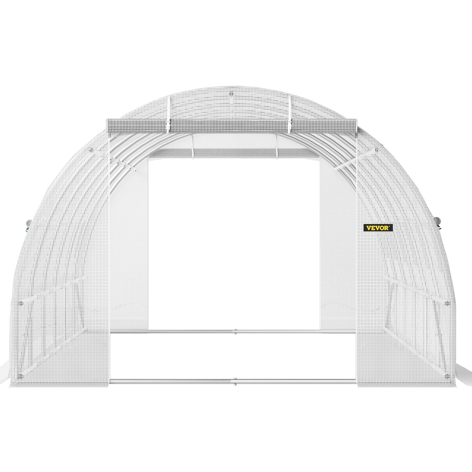 VEVOR Walk-in Tunnel Greenhouse, 20 x 10 x 7 Ft, Galvanized Frame, White