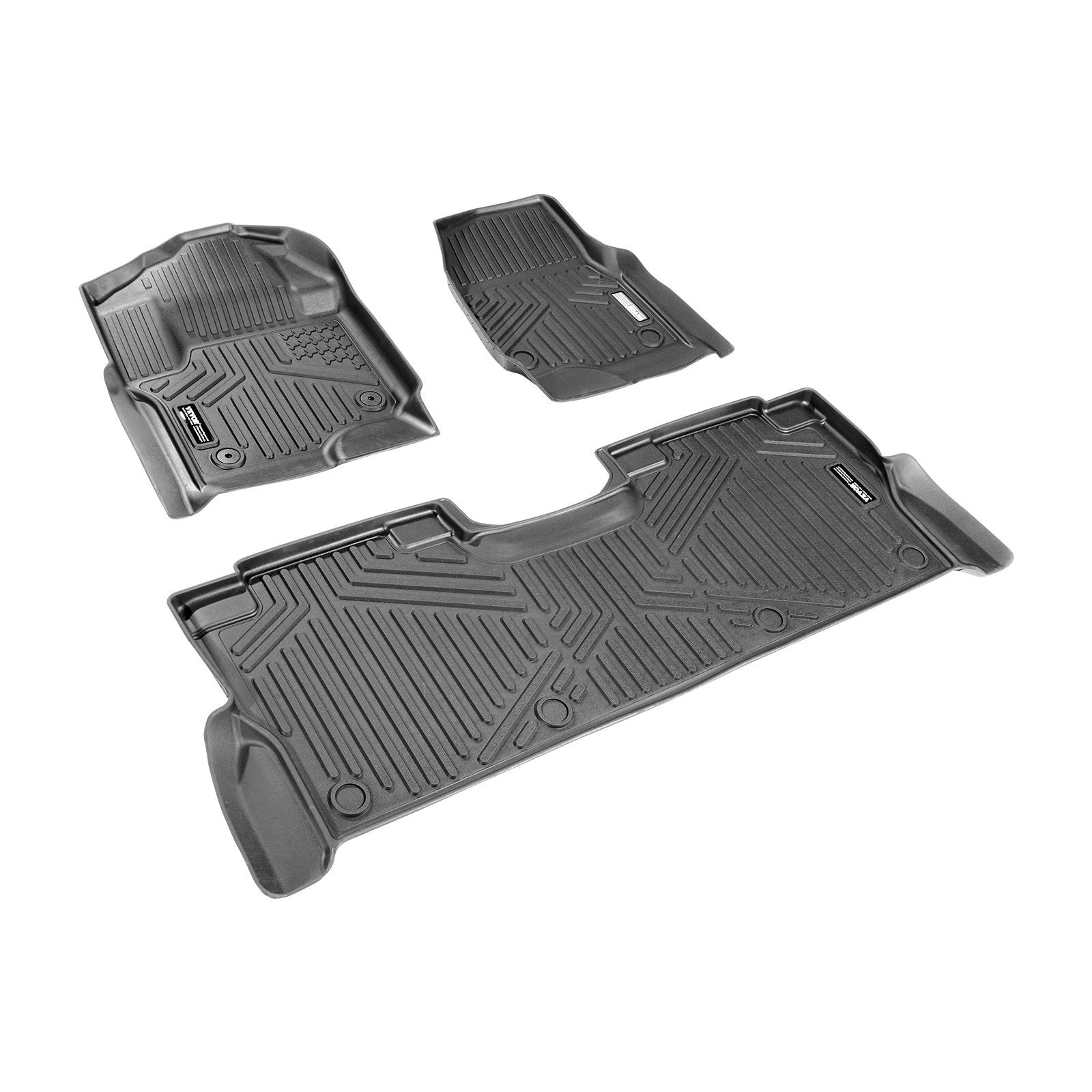 VEVOR Automotive Floor Mats Fits For Ford F-250 F-350 F-450 2017-2022 3 Pcs
