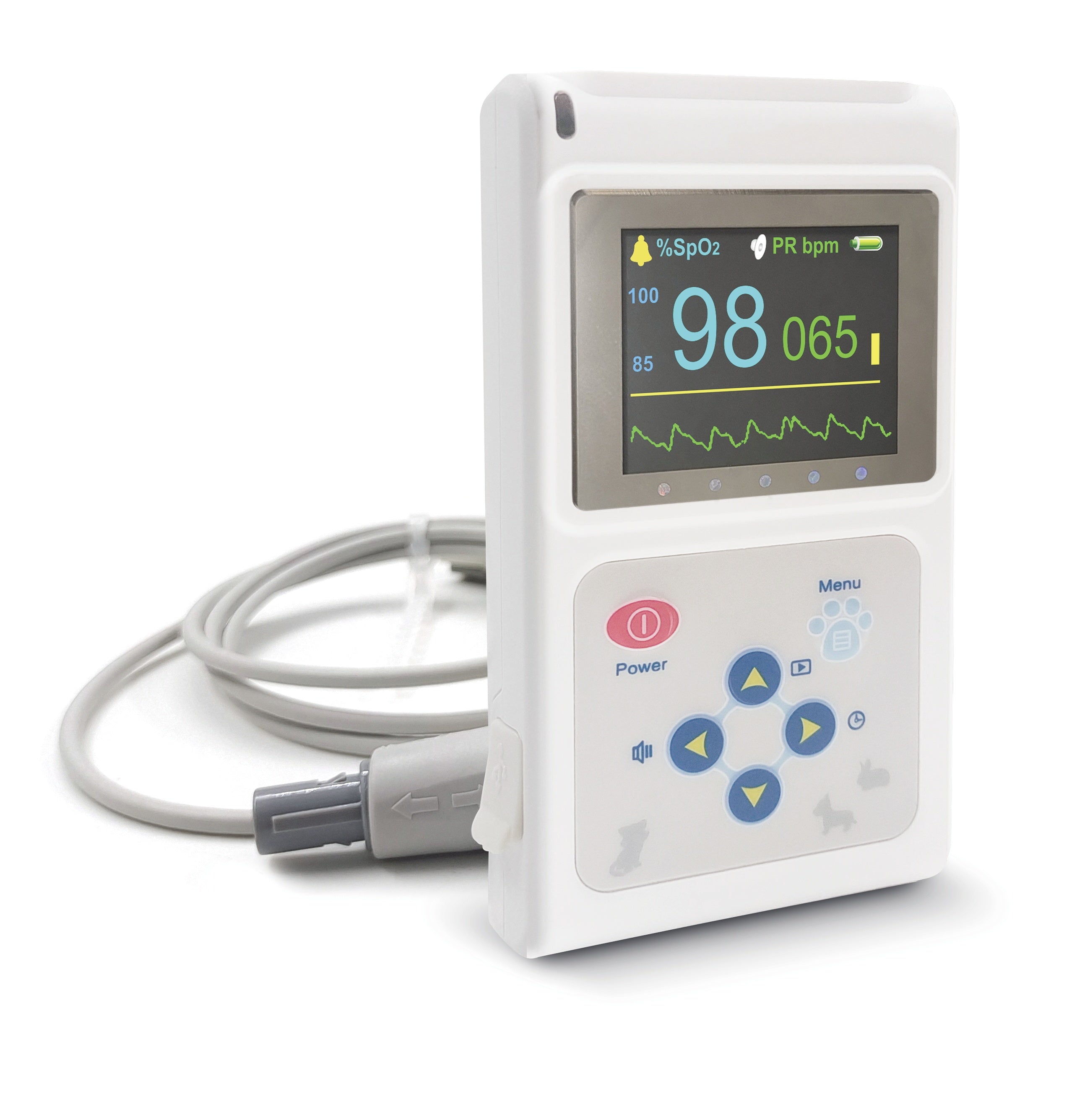 Veterinary Color Display CMS60D-VET Pulse Oximeter Spo2 Probe PR VET Monitor