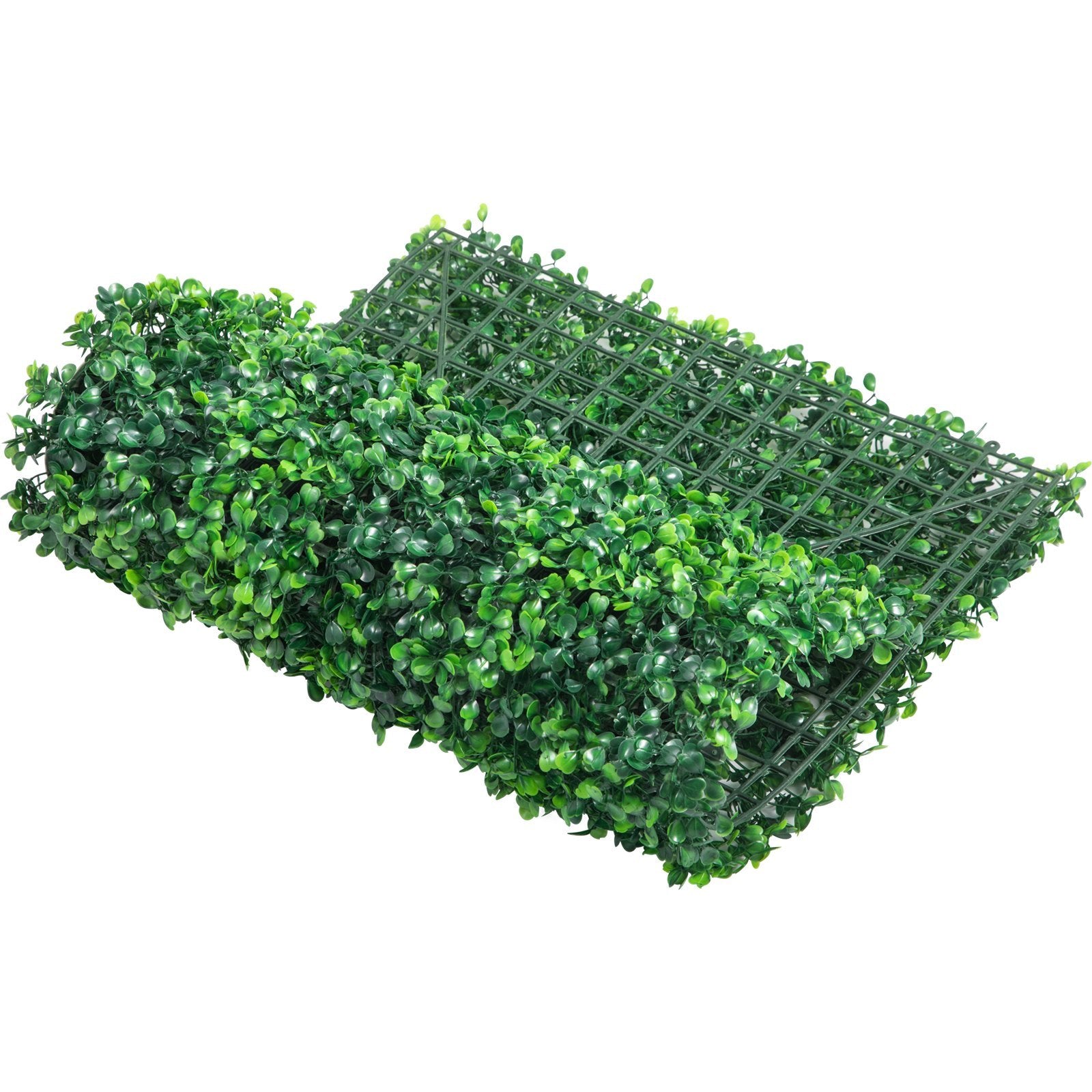 VEVOR Artificial Boxwood Panel UV 24pcs Boxwood Hedge Wall Panels Artificial Grass Backdrop Wall 4 Cm Green Grass Wall, Fake Hedge For Decor Privacy Fence Indoor, Outdoor GardenBackyard