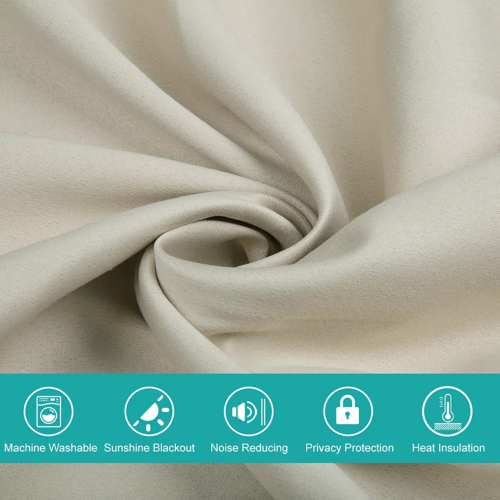 Coocosh Soft Fabric Close-up showcasing a Cream-colored material with excellent noise-reducing and heat insulation properties, emphasizing its machine washable feature for easy maintenance.