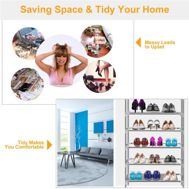 Non Woven Detachable Shoe Rack - View 2