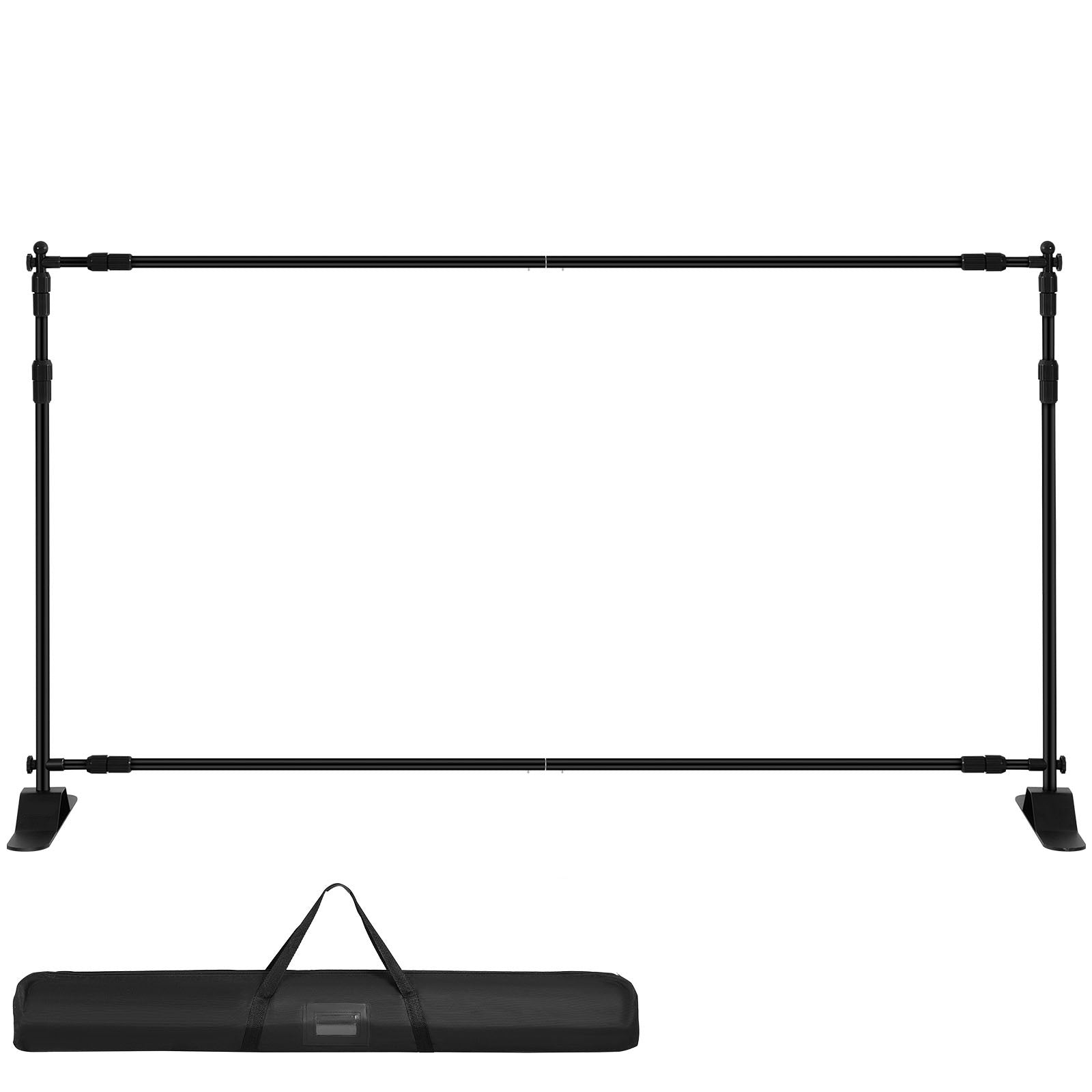 VEVOR Telescopic Retractable Banner Stand - Adjustable Step & Repeat Backdrop