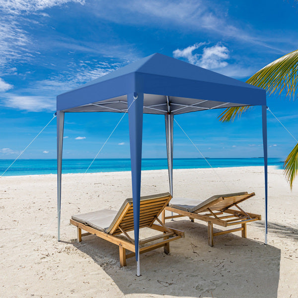 Blue Non-Enclosed Folding Shed – 2 x 2 m Waterproof Event Tent