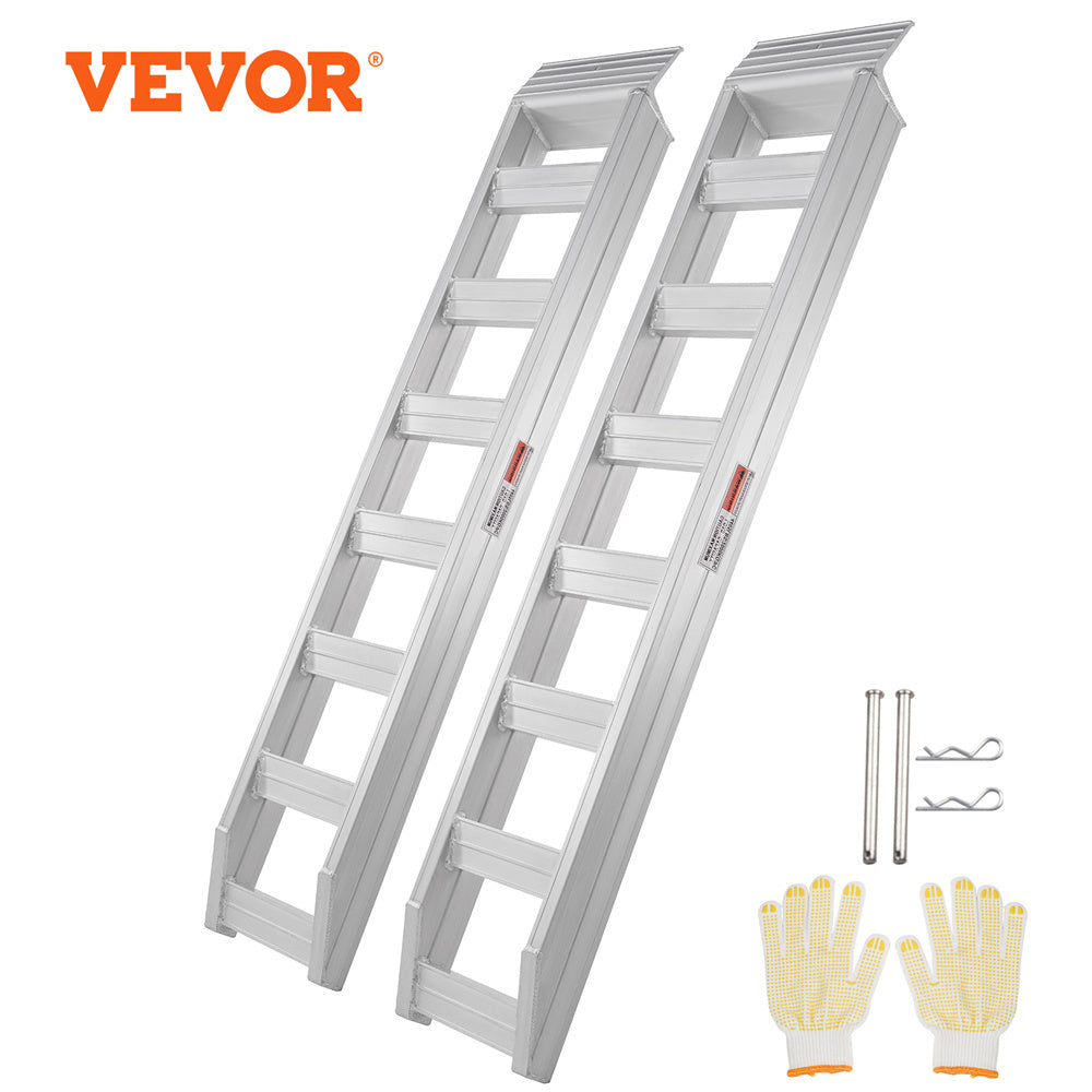 VEVOR Aluminum Ramps, 8810 lbs (Pair) — 72in x 15in Heavy-Duty Loading Ramps