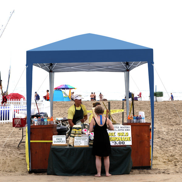 Blue Non-Enclosed Folding Shed – 2 x 2 m Waterproof Event Tent