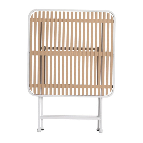 Coocosh folding table designed for versatile use, featuring a khaki polypropylene top and sturdy metal legs, perfect for enhancing your garden or terrace experience.