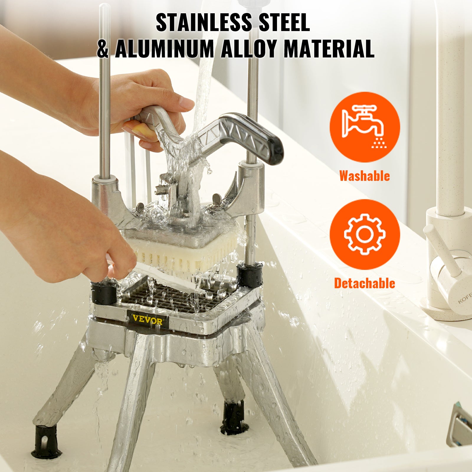 VEVOR Commercial Vegetable Chopper with 4 Blades Dicer