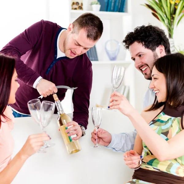 3Pcs Corkscrew Bottle Opener Set Tool Foil Cutter Drip Collar