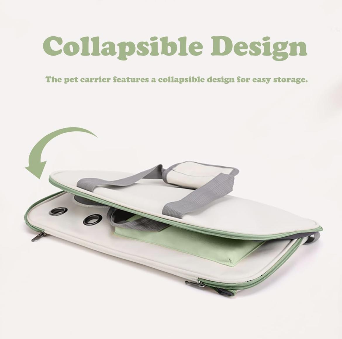 Beisi Portable Lightweight Breathable Pet Travel Shoulder Backpack - Large Capacity Cat & Puppy Carrier