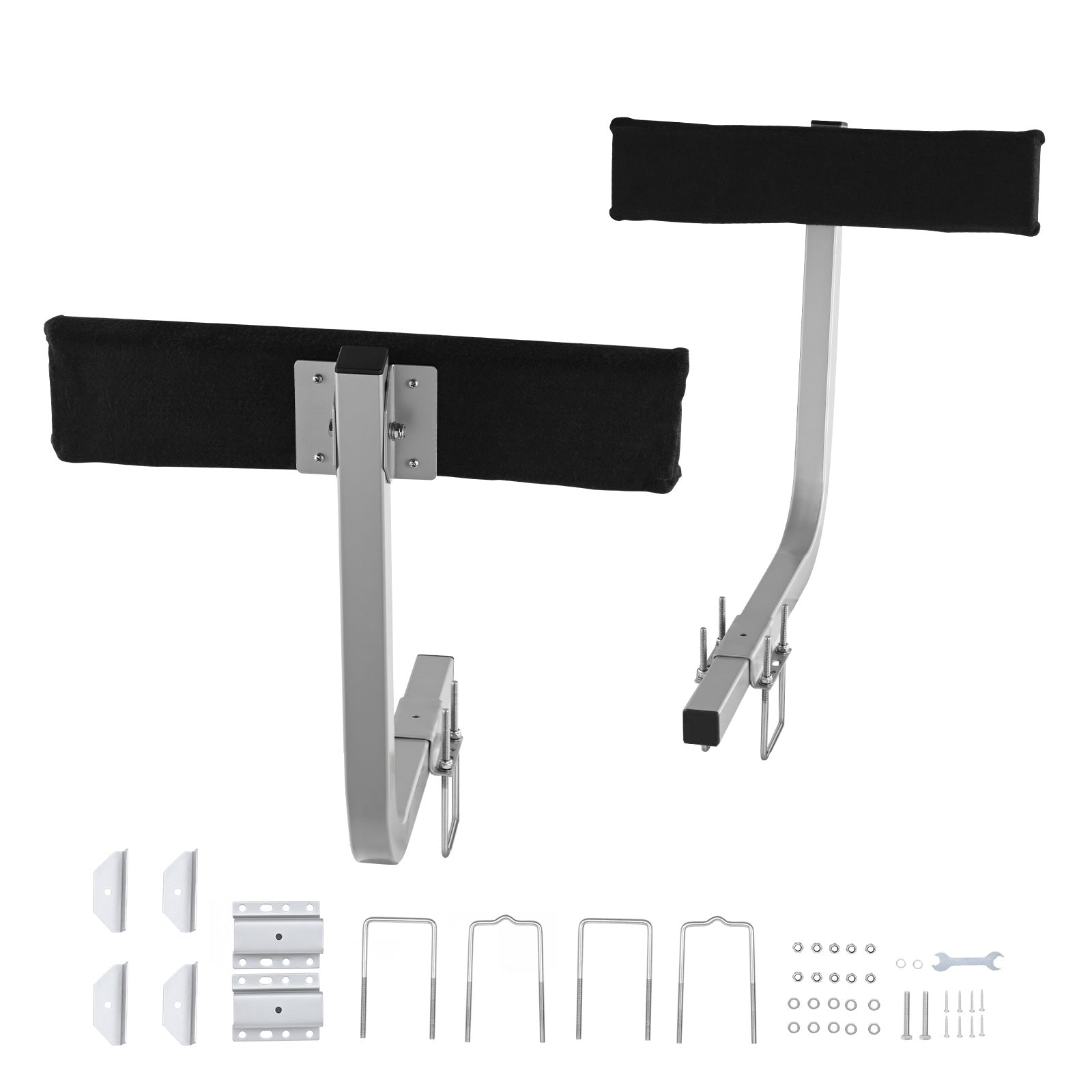 VEVOR Marine Trailer Assistant, Adjustable Bunk Guide-Ons with Steel Support Poles & Roller Guide (Pair)