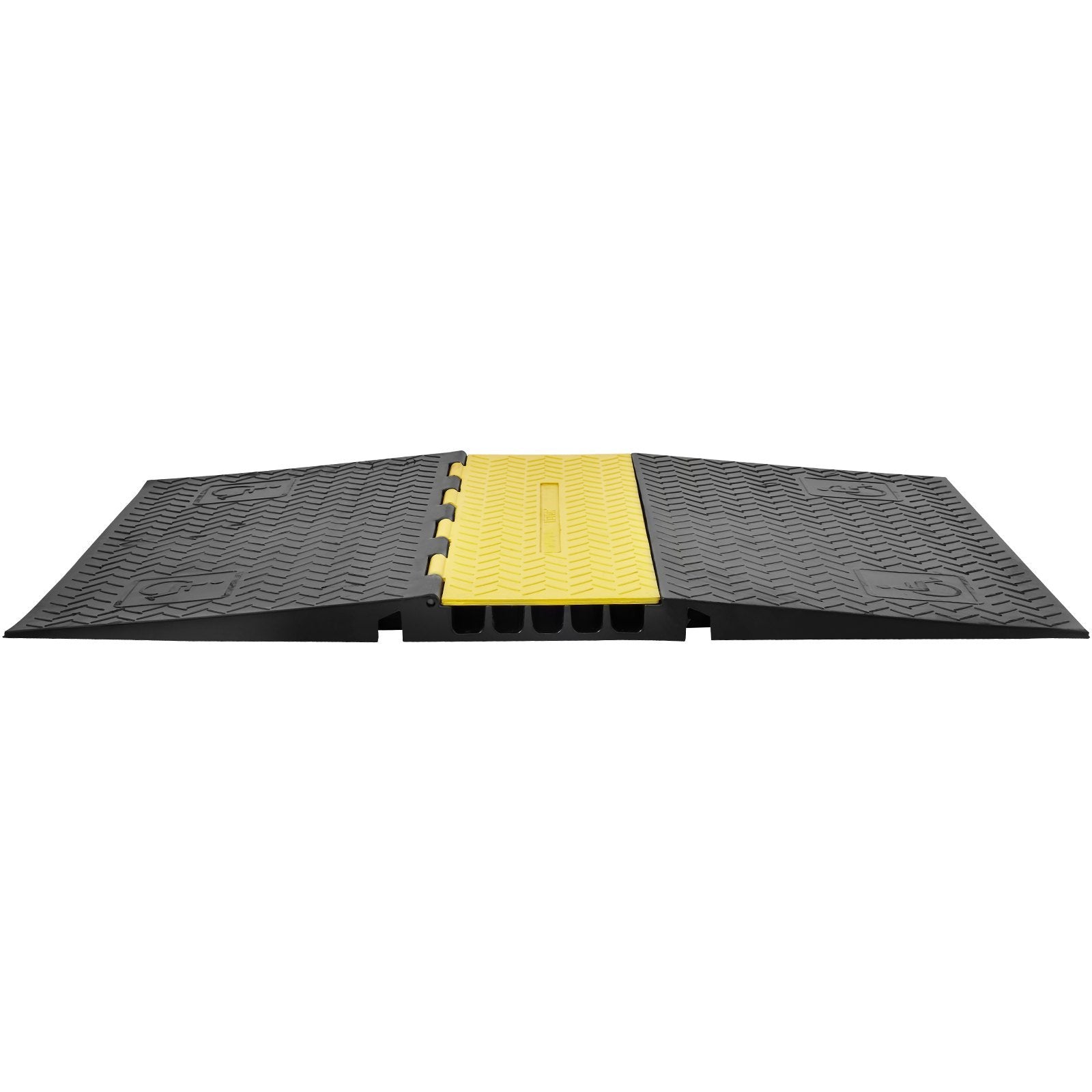 VEVOR 5-Channel Heavy-Duty Cable Protector Ramp – ADA Compliant, 22,000 lbs, Interlocking