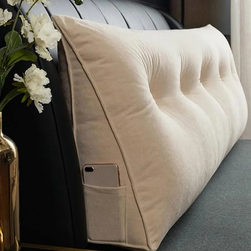 Triangle Reading Cushion with Button — 180 x 50 x 20 cm