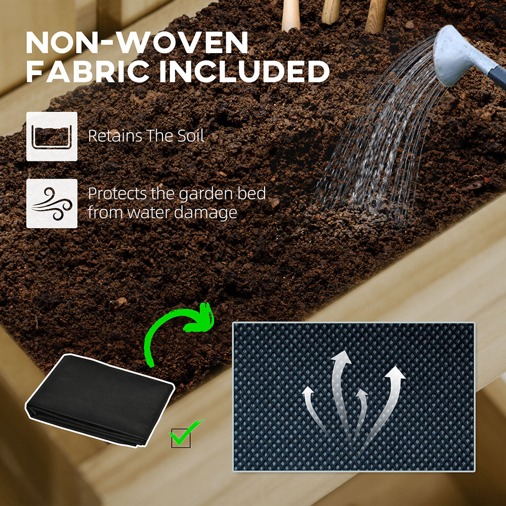 Coocosh raised garden bed with trellis design, perfect for promoting vertical growth of climbing plants, ideal for enhancing your outdoor space.