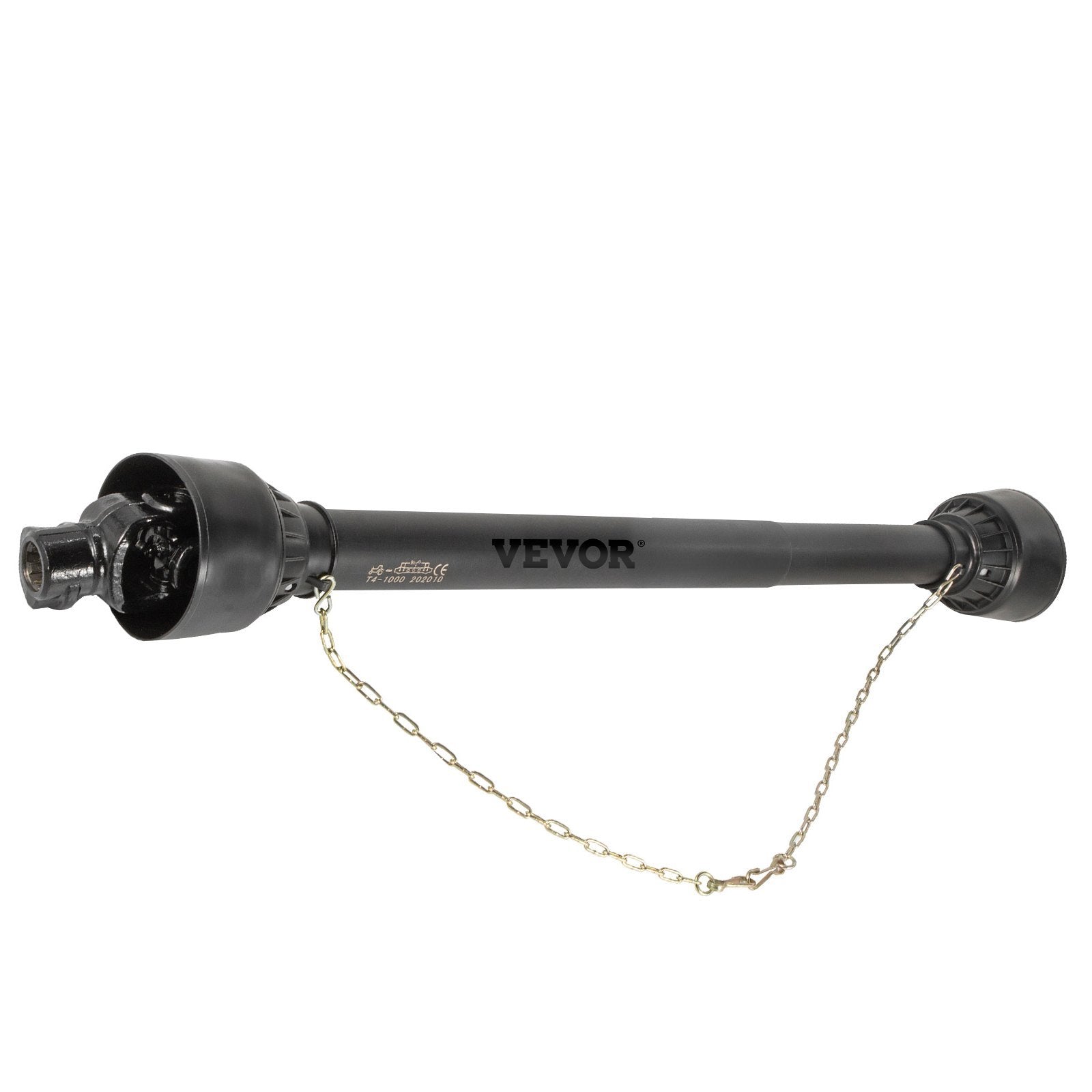 VEVOR PTO Shaft, PTO Drive Shaft, 6 Spline Tractor, Round Implement Ends PTO Driveline Shaft, Series 4 Tractor PTO Shaft, Brush Hog PTO Shaft Black, For Finish Mower, Rotary Cutter