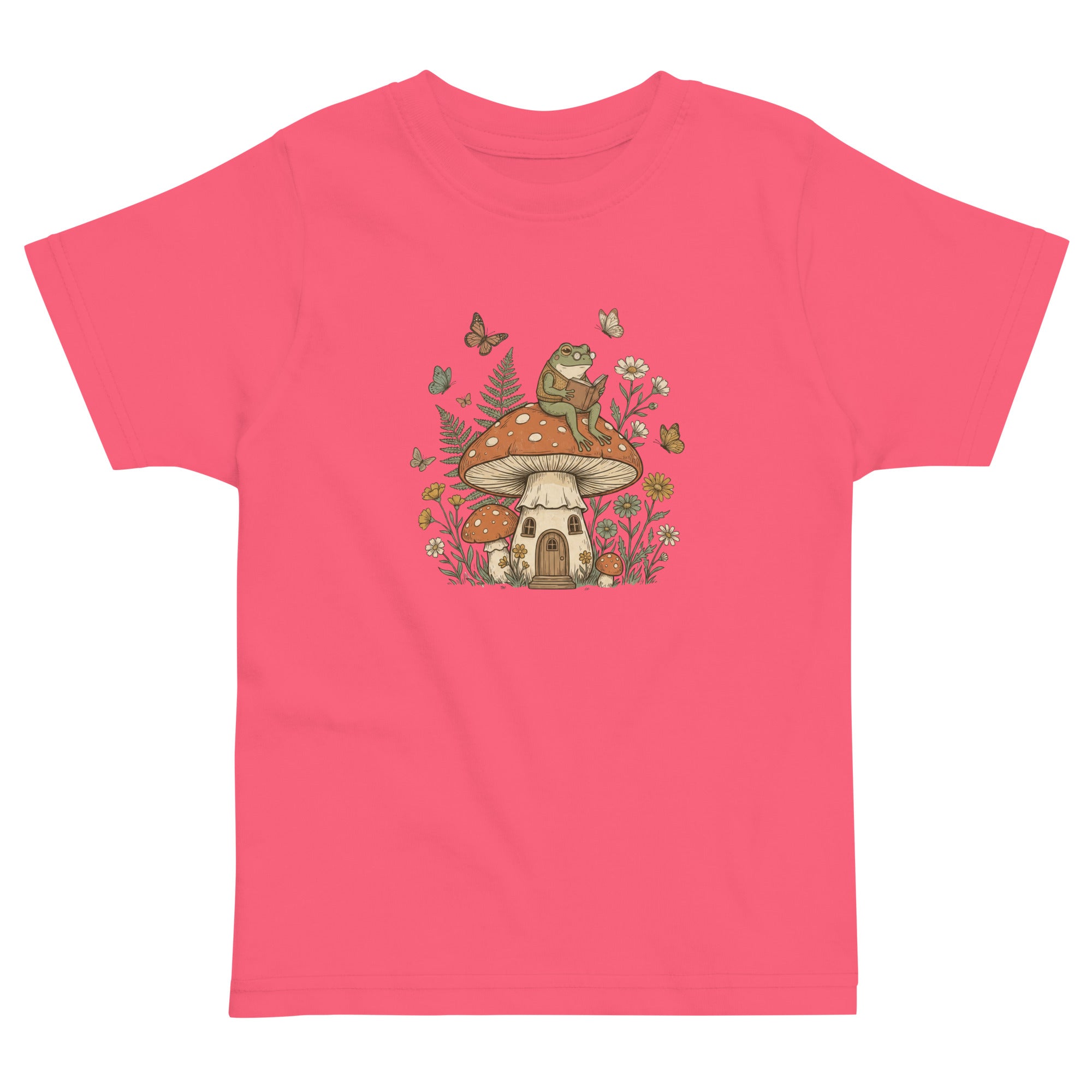 Coocosh delightful bodysuit in soft cotton showcasing a whimsical design of butterflies and flowers, in sunny yellow, great for imaginative kids.