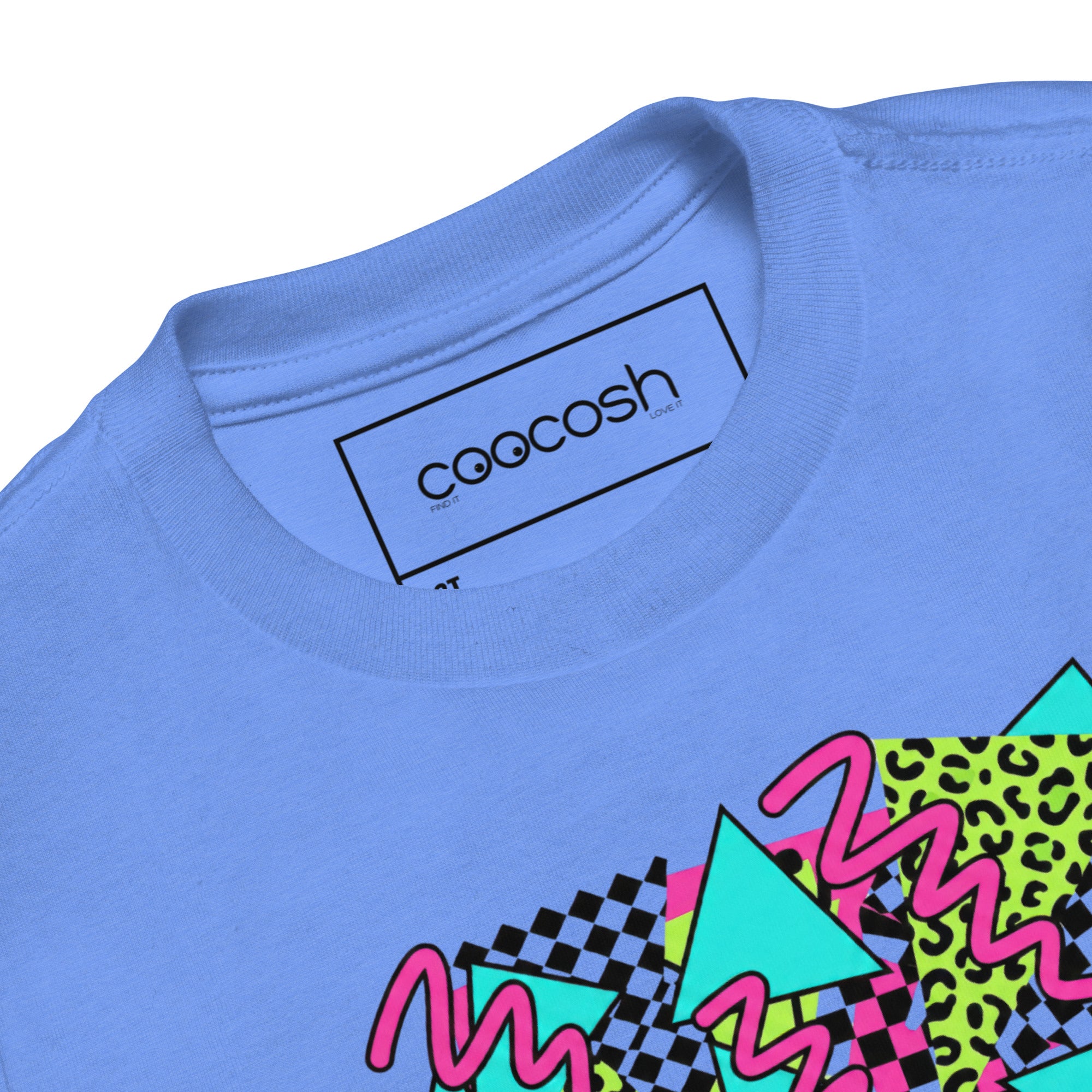 Neon Abstract Retro Blast Toddler Short Sleeve Tee - View 10