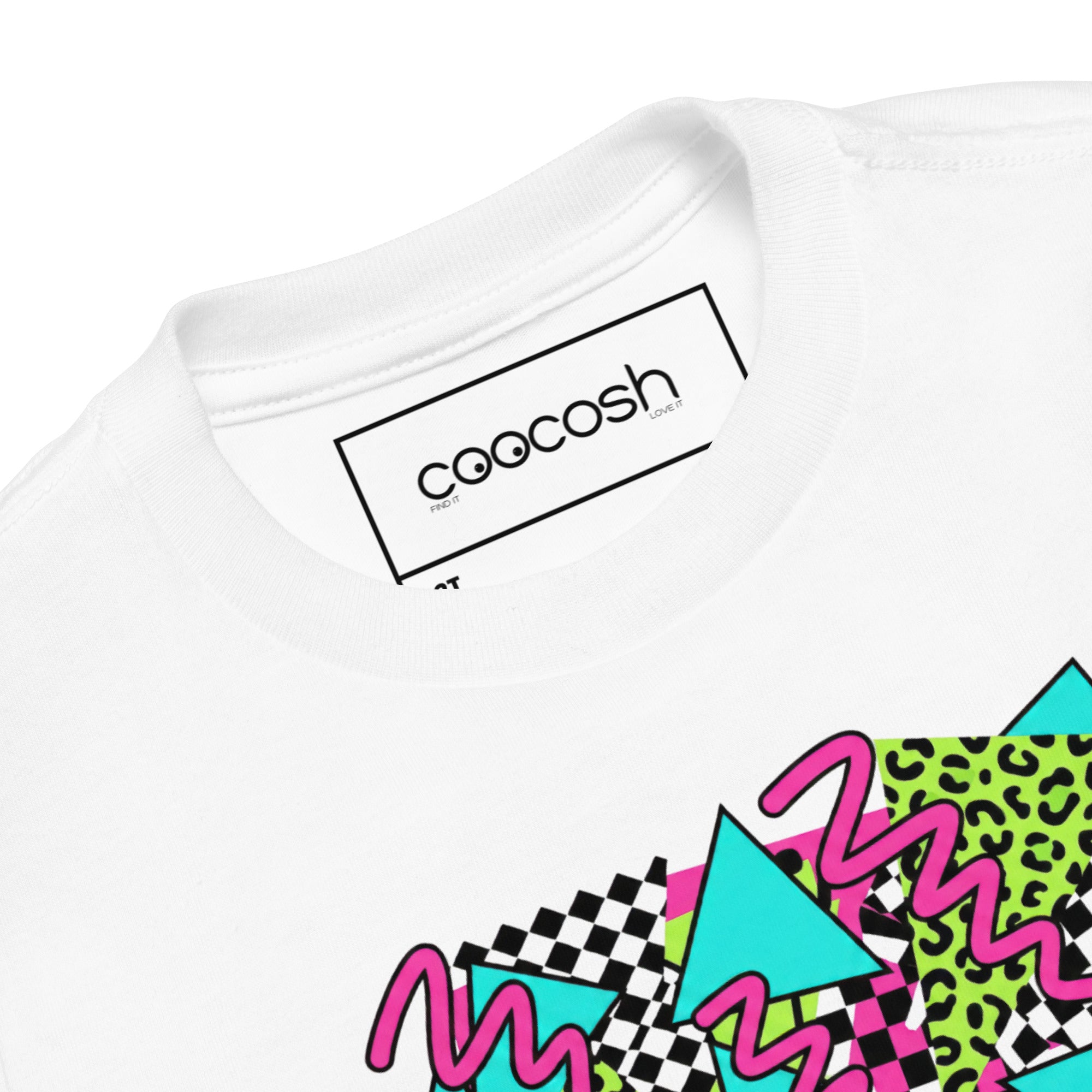 Neon Abstract Retro Blast Toddler Short Sleeve Tee - View 12