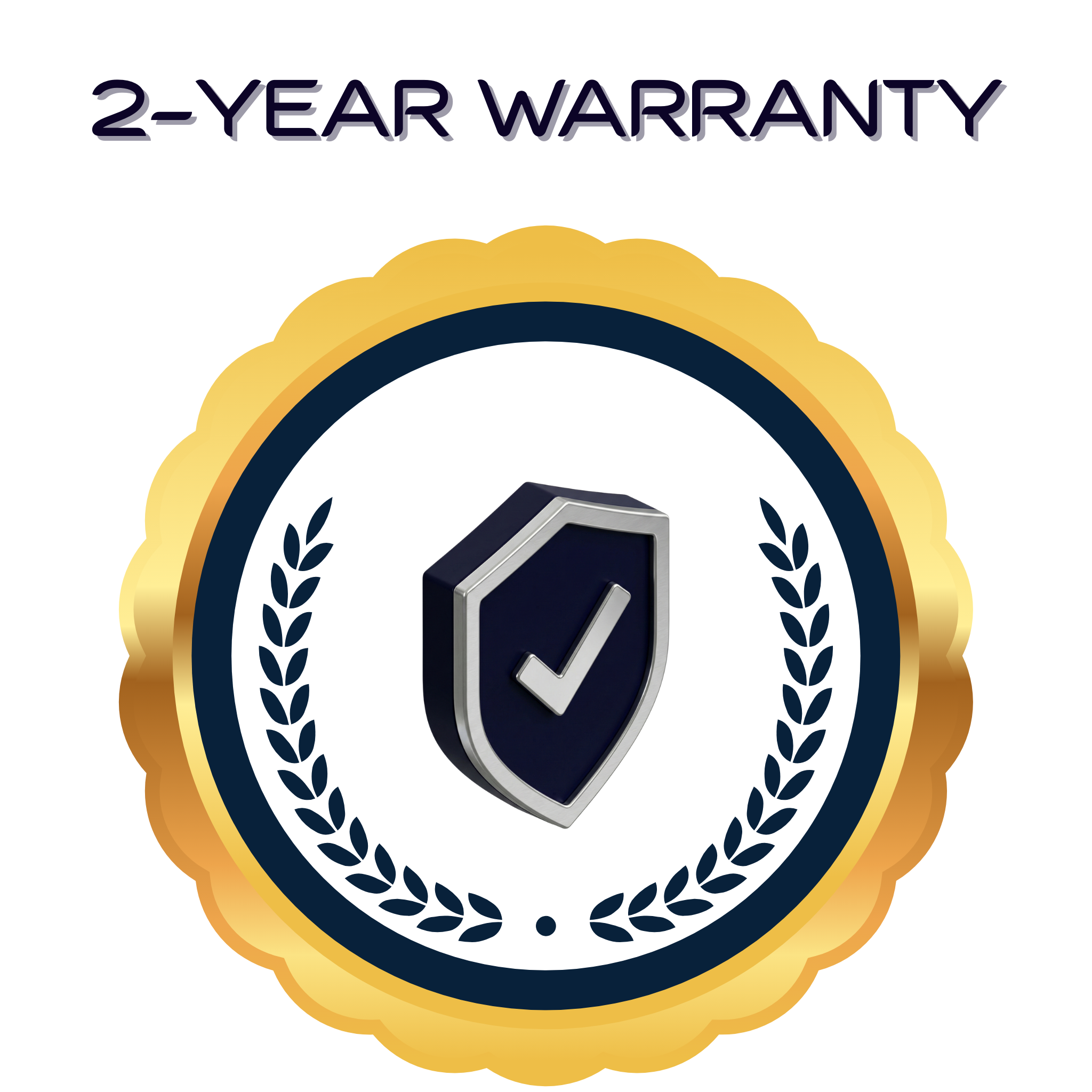 Two year warranty badge