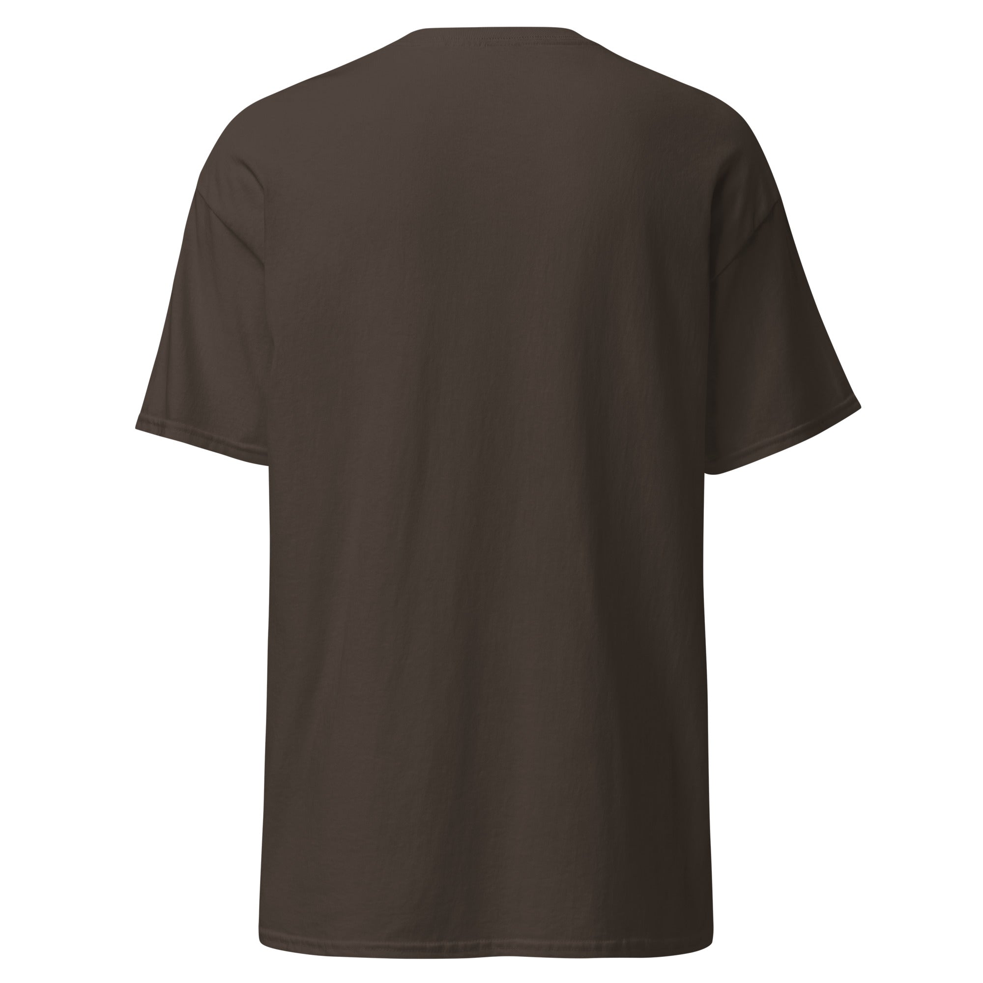 Coocosh's elegant brown Unisex Classic Tee, designed without rules, combines a structured look with breathable 100% cotton for ultimate comfort. Its durable double seams ensure versatility for any streetwear styling, making it a staple for effortless layered outfits.