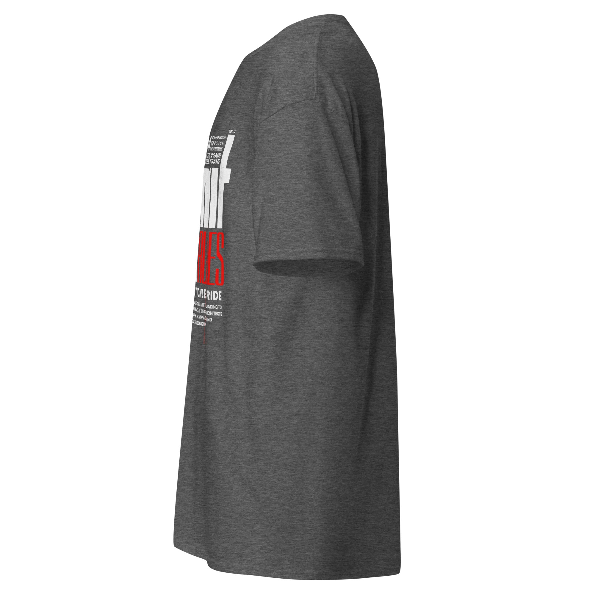 Coocosh unisex classic gray tee, featuring a striking graphic design; crafted from 100% breathable cotton for all-day comfort, perfect for layering and effortless streetwear style. Win from any angle with this durable, structured essential.