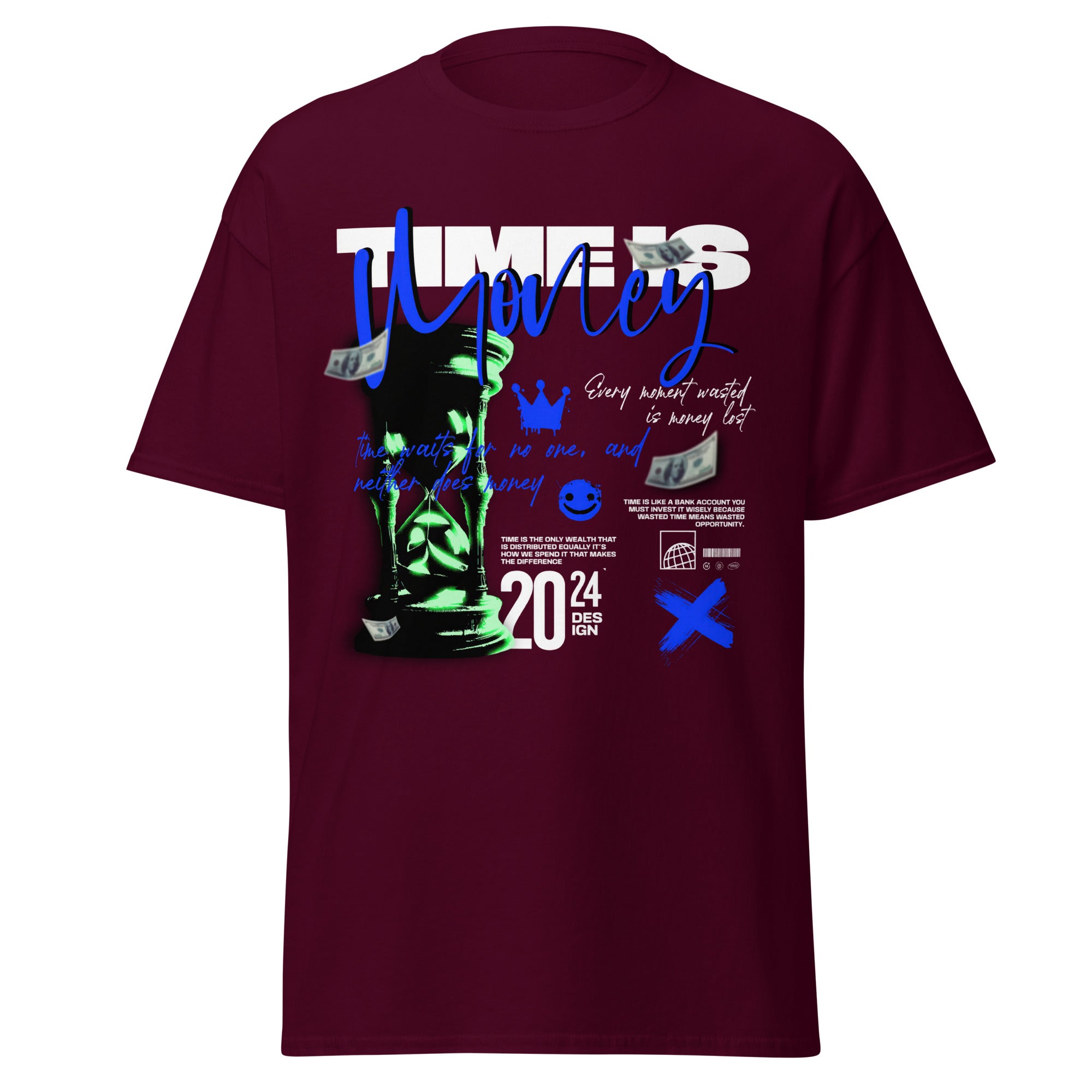 Coocosh maroon unisex classic tee featuring an eye-catching "TUMBLR" graphic, expertly crafted from 100% breathable cotton to blend style with comfort, perfect for making a bold statement in streetwear or casual ensembles.